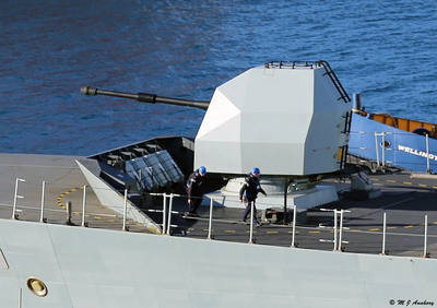A Kryten Naval Gun: Reference image of a naval gun similar in appearance to the robot’s turret cover